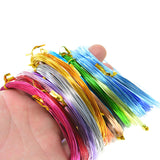 Maxbell 24 Pieces Aluminum Wire Bendable String Cord for Jewelry Making Sculpting