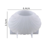 Maxbell 3D Seashell Silicone DIY Candle Mold Mould Easy Demoulding S 6.4x3.5cm