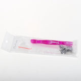 Maxbell 7 Pieces Resin Diamond Painting Pen Kit Diamond Art Pen Purple Silver
