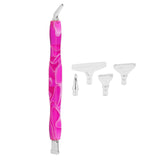 Maxbell 7 Pieces Resin Diamond Painting Pen Kit Diamond Art Pen Purple Silver