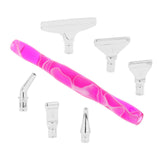 Maxbell 7 Pieces Resin Diamond Painting Pen Kit Diamond Art Pen Purple Silver
