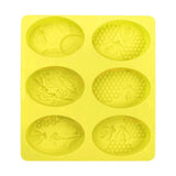 Maxbell 3D Bee Silicone Soap Molds For Honeycomb Soap Making Candle Wax Resin Mold Yellow