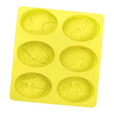 Maxbell 3D Bee Silicone Soap Molds For Honeycomb Soap Making Candle Wax Resin Mold Yellow