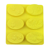 Maxbell 3D Bee Silicone Soap Molds For Honeycomb Soap Making Candle Wax Resin Mold Yellow