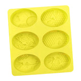 Maxbell 3D Bee Silicone Soap Molds For Honeycomb Soap Making Candle Wax Resin Mold Yellow