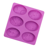 Maxbell 3D Bee Silicone Soap Molds For Honeycomb Soap Making Candle Wax Resin Mold Purple