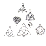 Maxbell 48Pcs Celtic Knot Charms Connector DIY Pendants Earrings for Jewelry Making