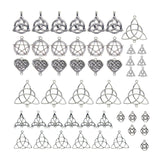 Maxbell 48Pcs Celtic Knot Charms Connector DIY Pendants Earrings for Jewelry Making