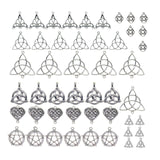 Maxbell 48Pcs Celtic Knot Charms Connector DIY Pendants Earrings for Jewelry Making