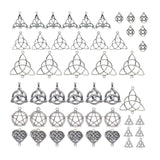 Maxbell 48Pcs Celtic Knot Charms Connector DIY Pendants Earrings for Jewelry Making