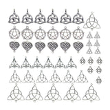 Maxbell 48Pcs Celtic Knot Charms Connector DIY Pendants Earrings for Jewelry Making