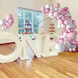 Maxbell 107Pcs Pink Balloon Kit Photo Props for Girl Baby Shower Gender Reveal