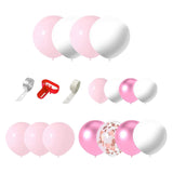 Maxbell 107Pcs Pink Balloon Kit Photo Props for Girl Baby Shower Gender Reveal