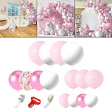 Maxbell 107Pcs Pink Balloon Kit Photo Props for Girl Baby Shower Gender Reveal