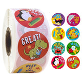 Maxbell Animals Stickers Adorable Labels Dinosaur 500 Pcs for Teachers Kids Birthday 1.5inch