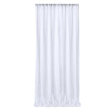 Maxbell 4.9x7ft White Backdrop Curtain Wrinkle Free for Home Wedding Photoshoot