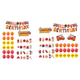 Maxbell 12 inch Fire Truck Theme Birthday Party Balloons for Anniversaries Kids Boys set 1