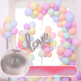 Maxbell 5Pcs Balloon Chain Strip 5M Balloon Holder for Party Baby Shower Supplies B Dual Hole