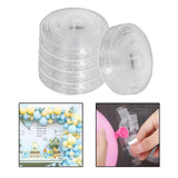 Maxbell 5Pcs Balloon Chain Strip 5M Balloon Holder for Party Baby Shower Supplies B Dual Hole