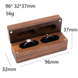 Maxbell Wooden Jewelry Box Organizer for Gift Trinket Jewellery Ring Earrings Black