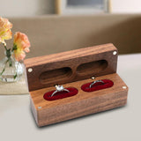 Maxbell Wooden Jewelry Box Organizer for Gift Trinket Jewellery Ring Earrings Red