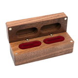 Maxbell Wooden Jewelry Box Organizer for Gift Trinket Jewellery Ring Earrings Red