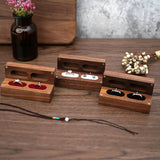 Maxbell Wooden Jewelry Box Organizer for Gift Trinket Jewellery Ring Earrings Red