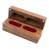 Maxbell Wooden Jewelry Box Organizer for Gift Trinket Jewellery Ring Earrings Red