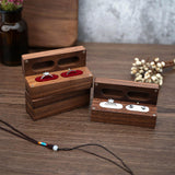 Maxbell Wooden Jewelry Box Organizer for Gift Trinket Jewellery Ring Earrings Red