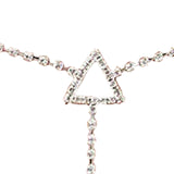 Maxbell Rhinestones Belly Waist Chain Belly Body Chain Waist Body Jewelry Triangle