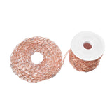 Maxbell Paperclip Chains Link 10M Roll for Jewelry Making Necklace Rose Gold