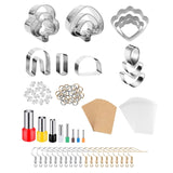 Maxbell 123Pcs Polymer Clay Earring Cutters Set Jewelry Making  Cookie Cutters