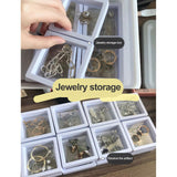 Maxbell 3D Floating Frame Jewelry Storage Box PE Film for Necklace Women Girls 11x11cm