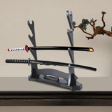 Maxbell Samurai Sword Katana Holder Stand Bracket Rack Display 39.5x9.5x42.5cm