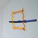 Maxbell Samurai Sword Stand Display Storage Support Hanger Wall Mount Katana 4 Tiers