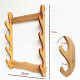 Maxbell Samurai Sword Stand Display Storage Support Hanger Wall Mount Katana 4 Tiers