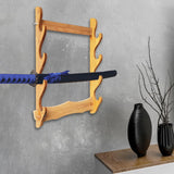 Maxbell Samurai Sword Stand Display Storage Support Hanger Wall Mount Katana 4 Tiers