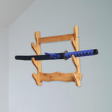 Maxbell Samurai Sword Stand Display Storage Support Hanger Wall Mount Katana 3 Tiers