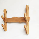 Maxbell Samurai Sword Stand Display Storage Support Hanger Wall Mount Katana 2 Tiers