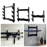 Maxbell Sword Stand Rack Katana Support Display Hanger Wall Mount Holder Storage 2 Tiers 35x29.5cm