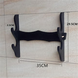 Maxbell Sword Stand Rack Katana Support Display Hanger Wall Mount Holder Storage 2 Tiers 35x29.5cm