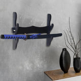 Maxbell Sword Stand Rack Katana Support Display Hanger Wall Mount Holder Storage 2 Tiers 35x29.5cm