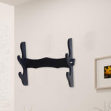 Maxbell Sword Stand Rack Katana Support Display Hanger Wall Mount Holder Storage 2 Tiers 35x29.5cm