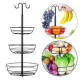 Maxbell 3 Tier Fruit Basket Kitchen Fruit Vegetables Basket Bowl Home Decor