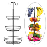 Maxbell 3 Tier Fruit Basket Kitchen Fruit Vegetables Basket Bowl Home Decor