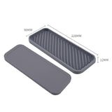 Maxbell Kitchen Organizer Tray Quick Drying Waterproof for Kitchen Makeup Shampoo Gray