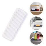 Maxbell Kitchen Organizer Tray Quick Drying Waterproof for Kitchen Makeup Shampoo White