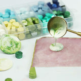 Maxbell 600Pcs Multi Color Wax Seal Beads DIY Sealing Wax Bead for Wine Packages Gold Mix