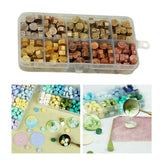 Maxbell 600Pcs Multi Color Wax Seal Beads DIY Sealing Wax Bead for Wine Packages Gold Mix