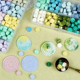 Maxbell 600Pcs Multi Color Wax Seal Beads DIY Sealing Wax Bead for Wine Packages Gold Mix